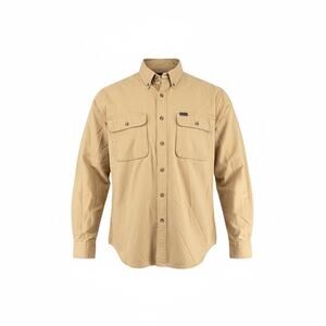 Guide Series Men's Button Down Heavy Yellow Shirt Hunting Fishing Gorpcore M